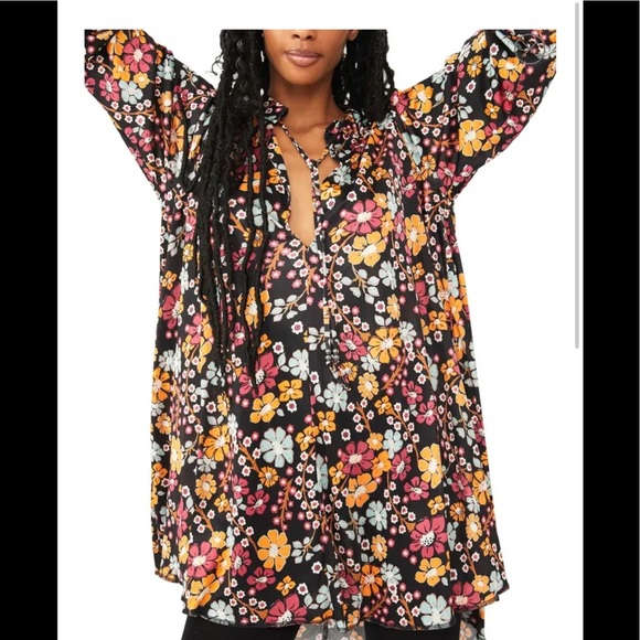 NEW Free People Daisy Jane Floral Shift Dress - Picture 2 of 9